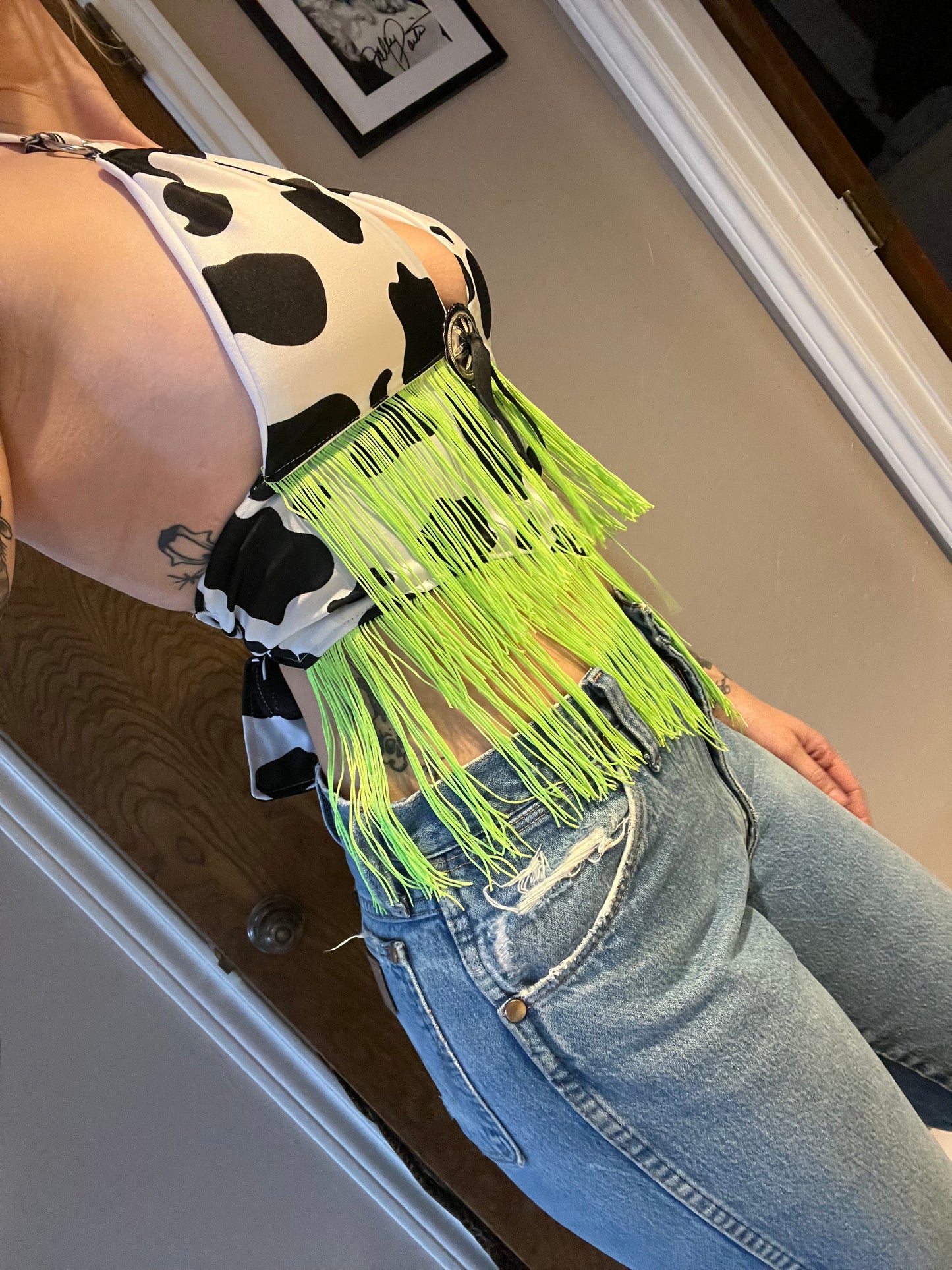 Cow Halter Top