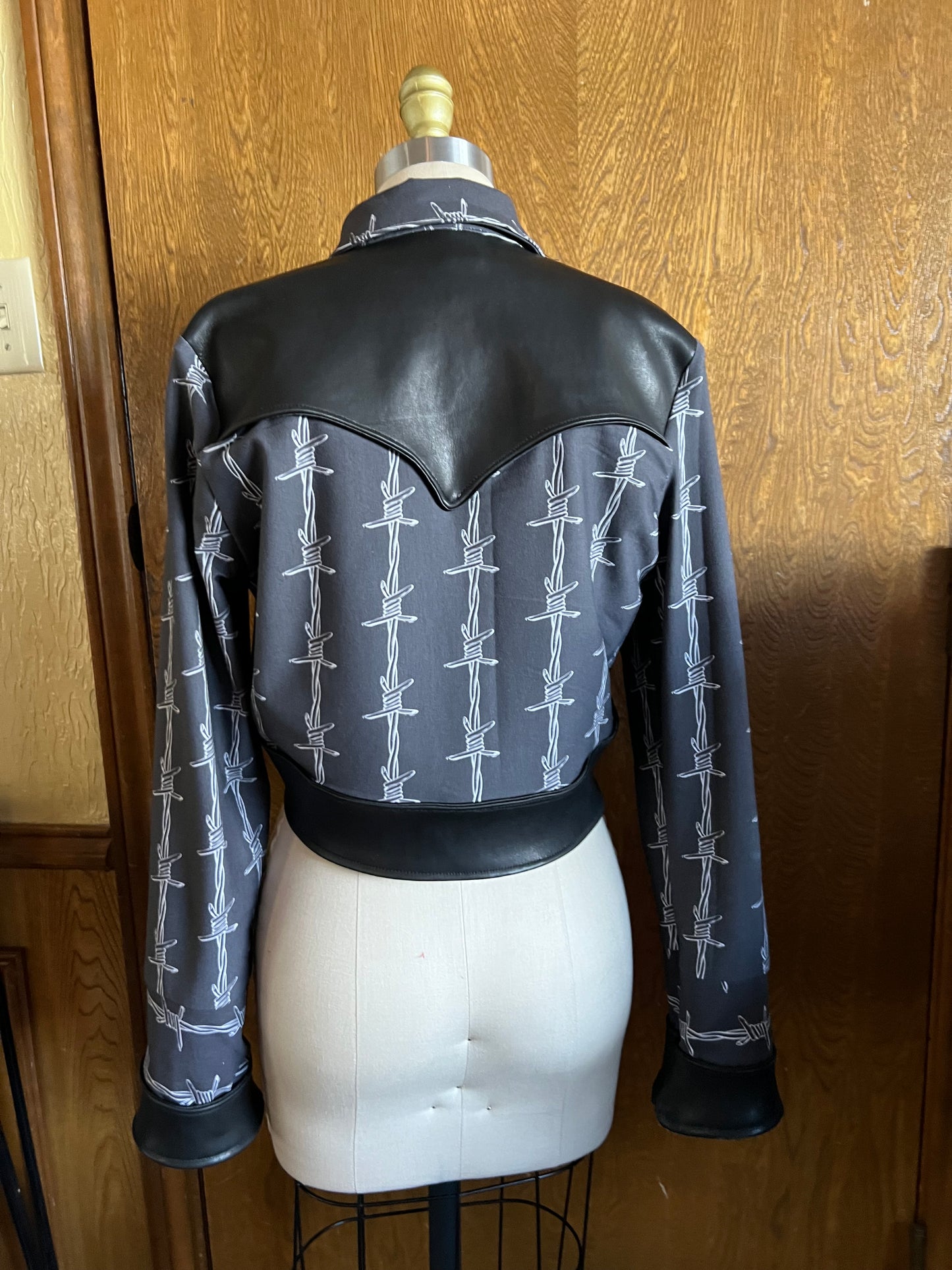 Barb Wire Leather Jacket