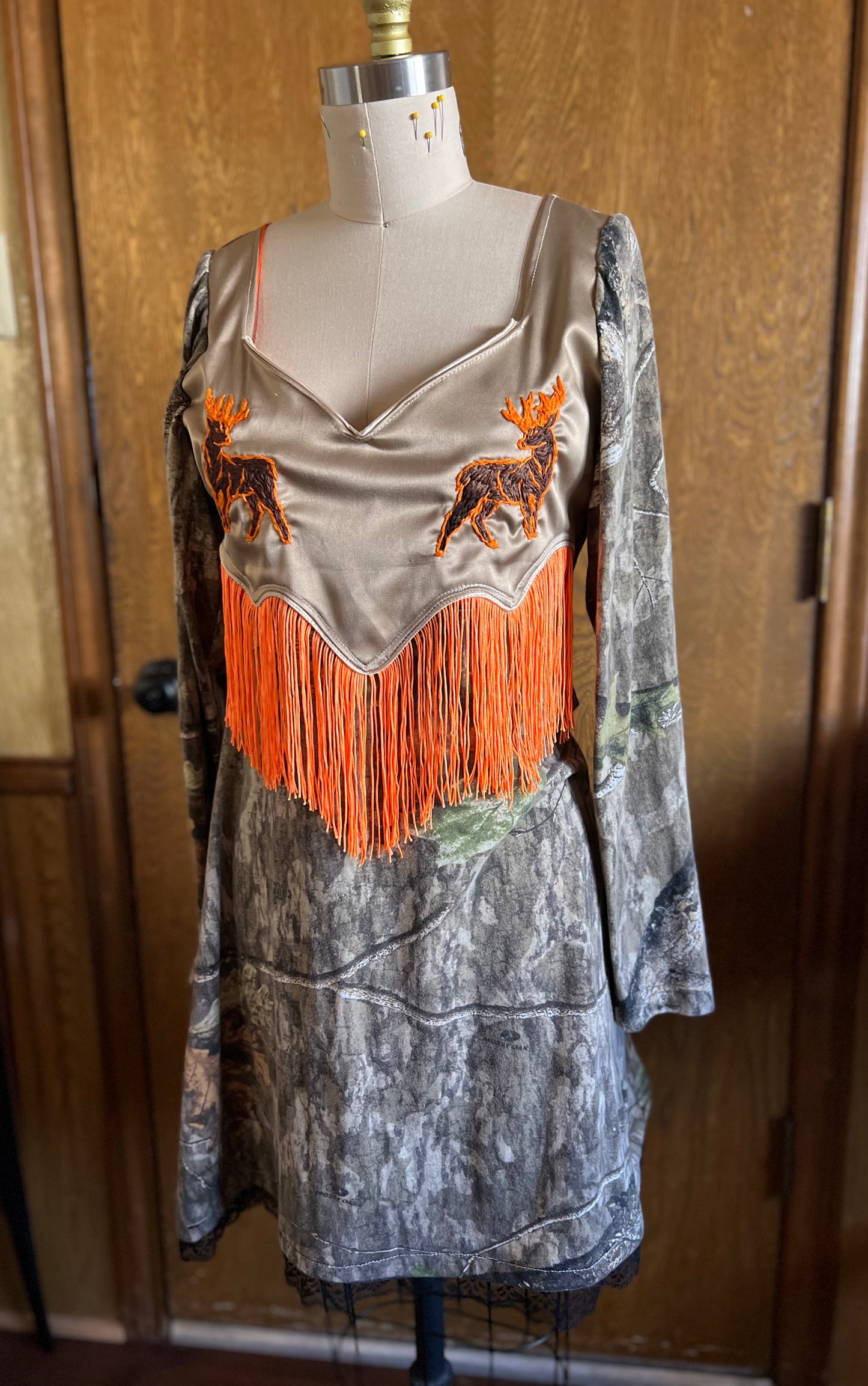 Buck Hunter Embroidered Camo Dress