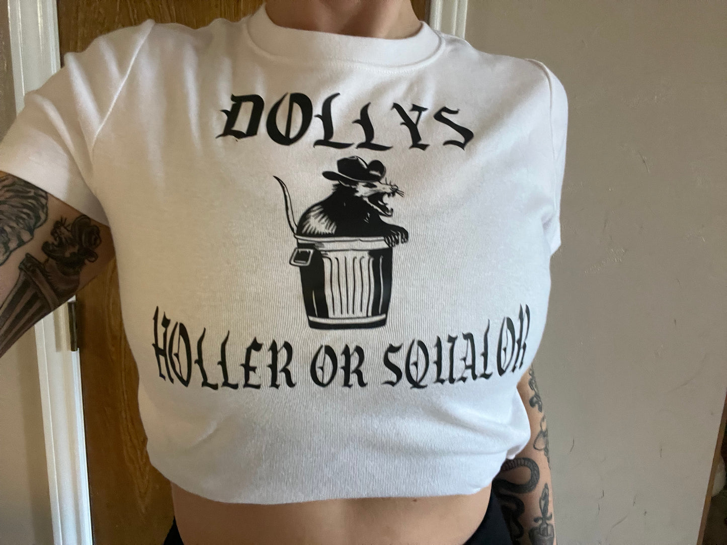 Dolly’s Holler or Squalor Cropped Tee