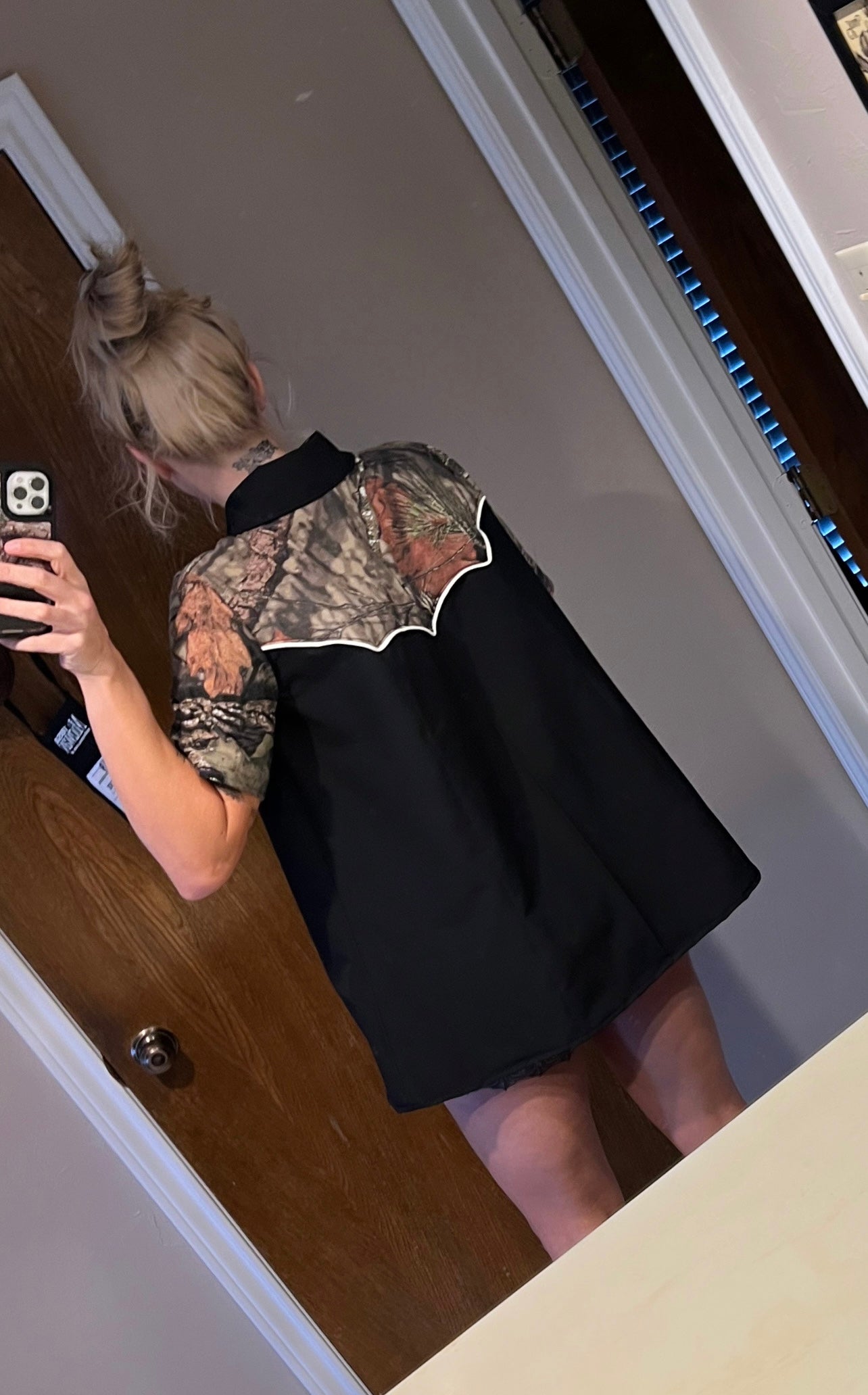 Maddy Mossy Oak Pearl Snap Dress