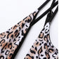 Cheetah Print One Shoulder Cutout Swimsuit