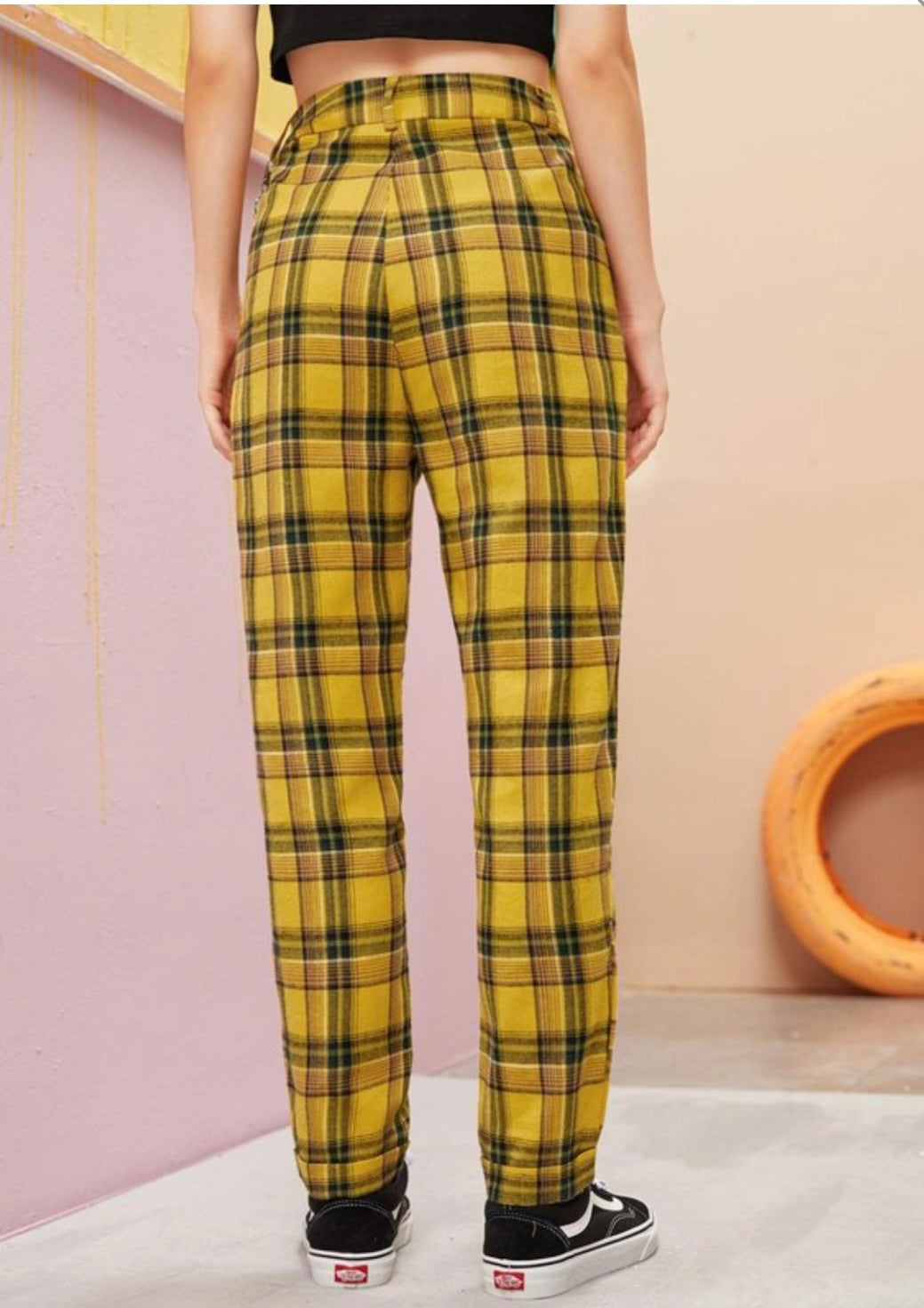 Men's Chinos Trousers Jogger Pants Plaid Dress Pants Pocket Breathable Soft  Casual Daily Fashion Streetwear Blue Yellow Micro-elastic / Spring | Plaid  dress pants, Type of pants, Streetwear fashion