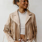 Baby’s Alright Moto Jacket - Light or Tan Suede